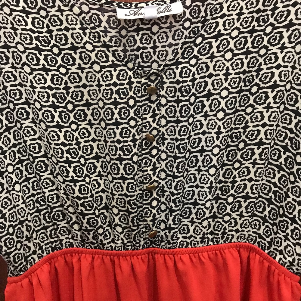 Patterned mini dress - Picture 2 of 5